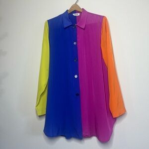 Vintage Multicolor Button-Down Shirt